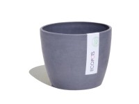 Ecopots Pflanzgefäss Stockholm Blaugrau Ø 16 cm / Höhe 12,5 cm