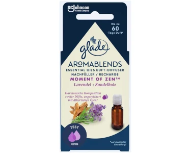 Glade Aromablends Essential Oils Ricarica Moment of Zen per diffusore 17,4  ml