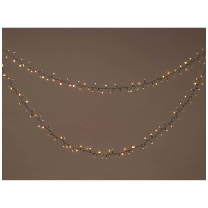 Guirlande lumineuse OBI 1.500 LED blanc chaud, 3 m. Guirlande LED dense pour éclairage d'ambiance.