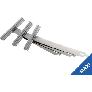 Schellenberg Attache tablier Maxi en acier inoxydable, lot de 3 pour moteurs de volets roulants.