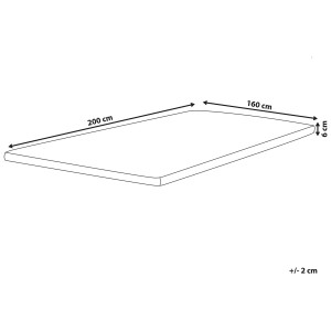 Surmatelas Comfy, 160x200 cm, avec dimensions. Idéal pour augmenter le confort de sommeil.