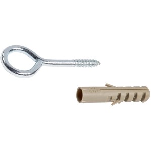 LUX golfare 4,4x40 mm zincato con tassello, adatto per il fissaggio in muratura e legno.