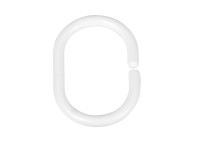 Schöner Wohnen Duschvorhangringe Weiss klein 3 x 4,5 cm / 16 Stk.