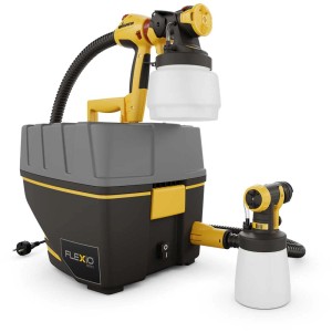 Sistema di verniciatura a spruzzo fine Wagner Universal W890 Flexio giallo-nero con due ugelli.