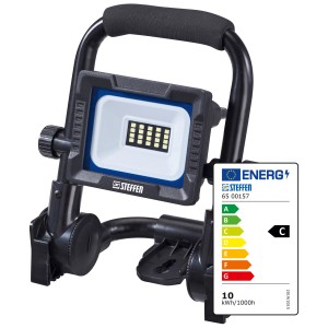 Steffen LED Faro da lavoro Worklight 10 W con maniglia e supporto pieghevole.