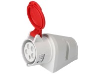 Presa a muro CEE 5 poli / IP44 / Grigio Rosso /32 A Presa a muro CEE 5 poli / IP44 / Grigio Rosso /32 A