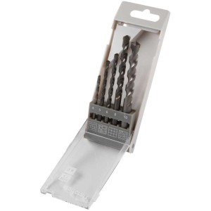 Jeu de forets à pierre Wolfcraft HM, 5 pièces en coffret, tailles 4-10 mm.