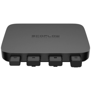 Chargeur d'alternateur Ecoflow noir 800W pour stations électriques, design compact.