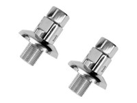 Raccord abstellbar Chrom, 2 Stück