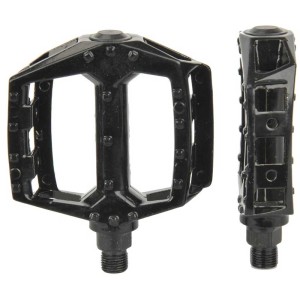 Pedali Fischer, set da 2, neri, per bici MTB e BMX, riparazione e ricambi.
