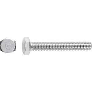 Vis machine galvanisée M6 x 20 mm six pans extérieurs 10 mm / 25 pcs