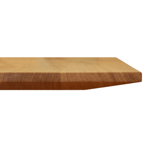 Piano tavolo in rovere oliato Rettenmeier con bordo svizzero (180 cm).