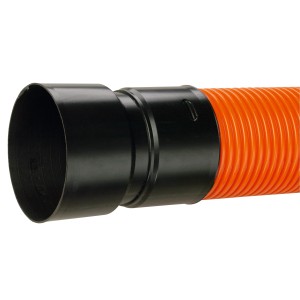 Raccord de transition Aco Master Drainage vers tuyau KG DN 100, vue détaillée.