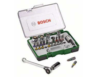 Bosch Schrauberbit- und Ratschen-Set Promoline 27-tlg.