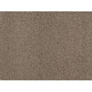 Moquette marron Verona au mètre, largeur 500 cm.