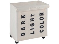 Wenko Wäschesammler Trivo Beige-Schwarz 116 l