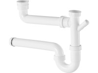 Doppel-Röhrensiphon Weiss 44,8 mm (G 1 1/2)