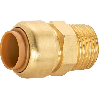 Steck-Nippel Messing Ø 15 mm x 21 mm (R 1/2)