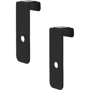 Due staffe Denpanels nere per montaggio a pannello e fissaggio accessori.