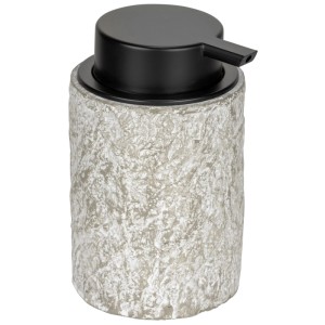 Wenko Dispenser sapone Albacete, cemento/plastica grigio, 0.3 l, freestanding, design strutturato.