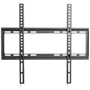Supporto TV da parete Schwaiger Fixed 2, nero, per TV fino a 75 pollici.