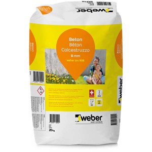 Sacco di Weber ton 908 calcestruzzo fine, 20 kg, grana fino a 8 mm.