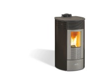 Ecofox Pelletofen rund 8 Schwarz