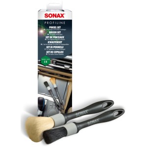 Sonax Profiline jeu de 2 brosses pour l'entretien auto : Brosses de nettoyage pour intérieur et extérieur.