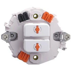 Feller Storentaster EdizioDue, inserto a 1 canale per controllo tapparelle, montaggio a incasso.