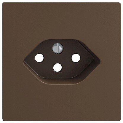 Feller Steckdose Frontplatte EdizioDue 1 x T13 Coffee