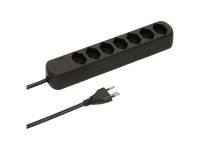 Steckdosenleiste Basic Line 7 x Typ13 Schwarz