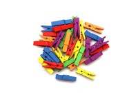 Wäscheklammern Holz Mehrfarbig Länge 35 mm / 48 Stk.