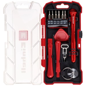 Kwb Kit de réparation pour smartphone, 18 pièces avec tournevis, embouts, outils d'ouverture et ventouse.