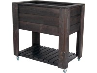 Hochbeet auf Rädern Anthrazit 80 x 50 cm Hochbeet auf Rädern Anthrazit 80 x 50 cm