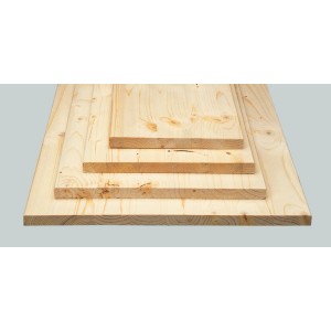 OBI Leimholz Fichte Natur, 40x100cm, 18mm stark, unbehandelt und fein geschliffen.