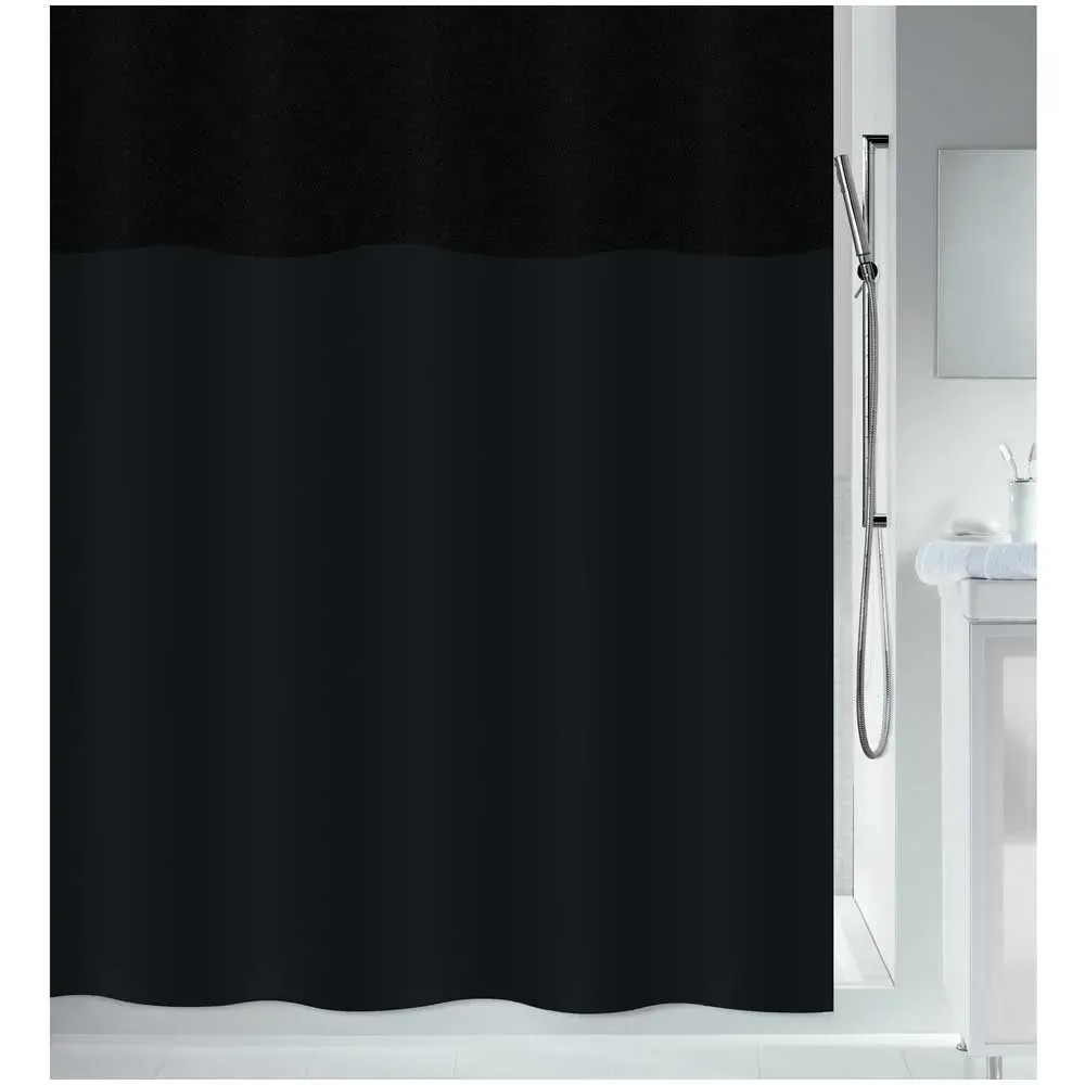 MESHELLY Duschvorhang Schwarz/Rosa - 183 X 182 Cm, Mit Schmetterlings-Design & Afro-Look, Wasserdicht Aus Polyester