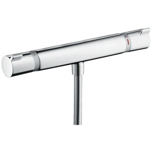 Termostatico doccia Hansgrohe Ecostat Comfort, esterno, cromo, per il controllo della temperatura.