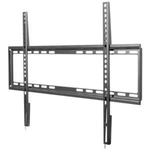 Supporto TV da parete Schwaiger Fixed 3 nero per schermi piatti fino a 80 pollici.