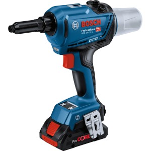 Riveteuse sans fil Bosch Professional GRG 18 V-16 C en L-Boxx, bleu/noir, pour rivetage.
