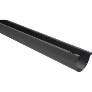 Grondaia Marley RG 100, antracite metallizzato, 2 m, grondaia in plastica semicircolare.