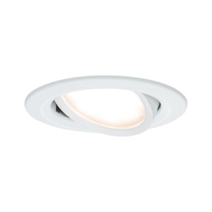 Spot encastrable LED Paulmann Slim Coin blanc orientable, 6,8W, pour intérieur.