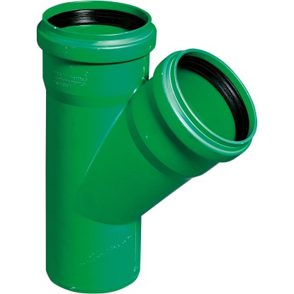 Kanalgrundrohr 2000 Einfachabzweig 45° DN 110/110