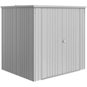 Biohort Geräteschrank Gr. 190 Large en argent métallisé. Armoire de jardin avec porte verrouillable.