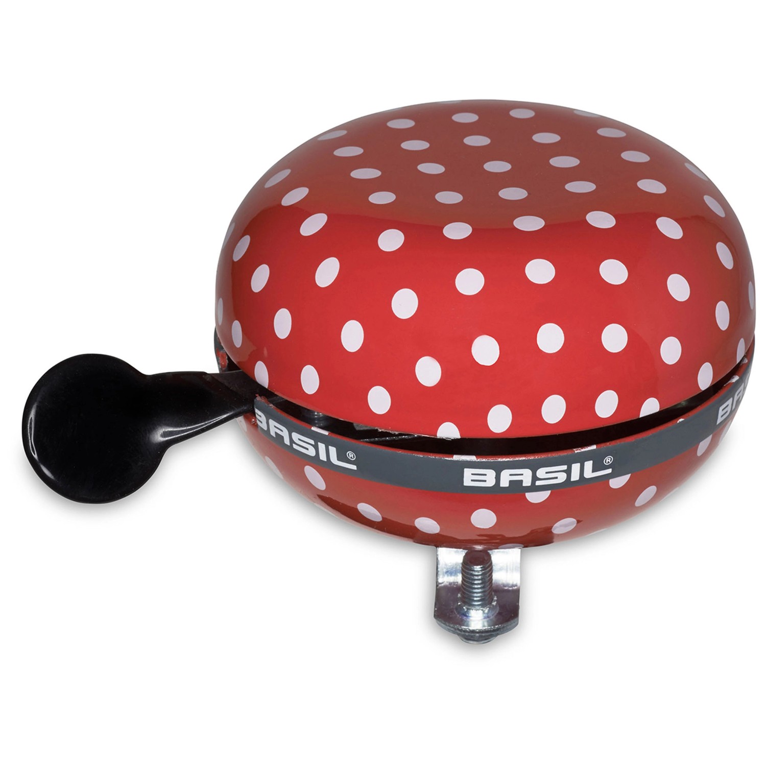 Sonnette De Vélo Basil Bloom ø80mm - Blanc Fleuri, Design Rétro Et Audible