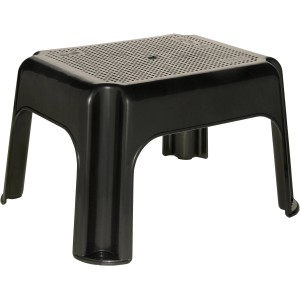 Sgabello Keeeper color grafite, 36,5x30x24cm, ideale come alzatina per bambini e adulti.