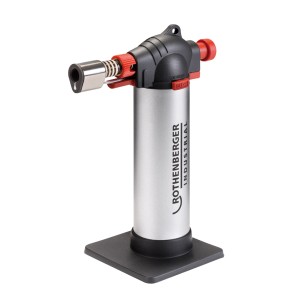 Set Rothenberger Crème brûlée : brûleur gourmet avec support et cartouche de gaz pour la cuisine.