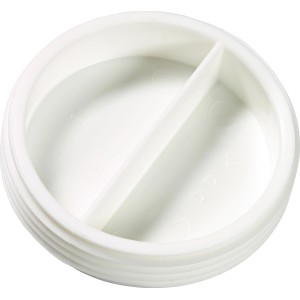 Bouchon de siphon blanc en plastique (Ø 47,8 mm, G 1 1/2) pour sceller les raccords de siphon.