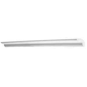 Moulure décorative Decosa XZL03, 2 m, blanc, pour plafonds et murs.