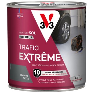 V33 Bodenfarbe Trafic Extrême Graphit Seidenmatt 0,5 l