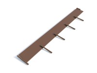 Rasenkante Metall pulverbeschichtet Schokobraun 10 x 100 cm